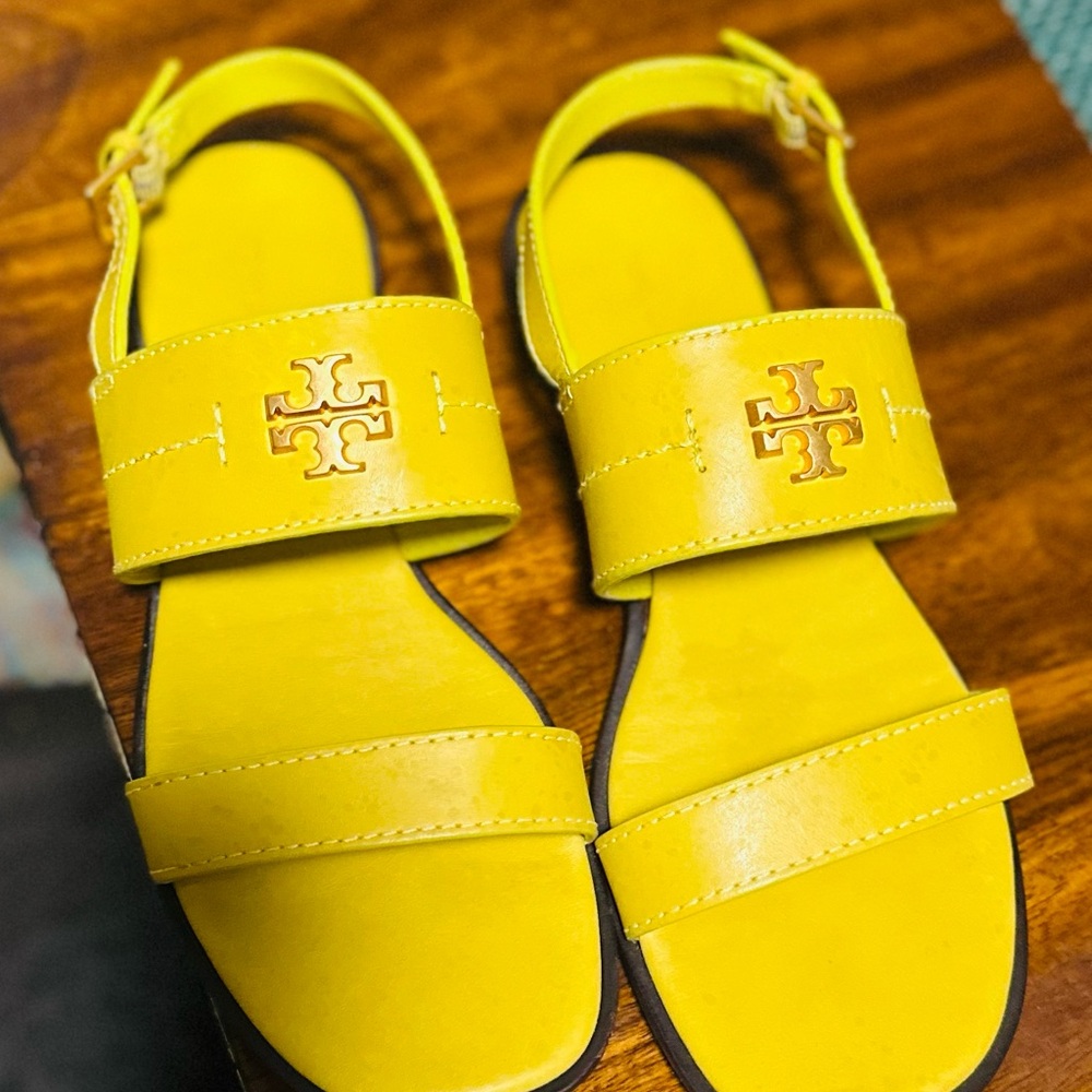 Tory Burch Yellow Sandals